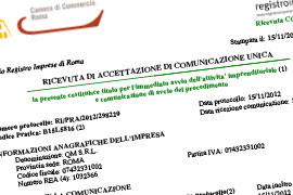 Ricevuta di avvenuta comunicazione PEC