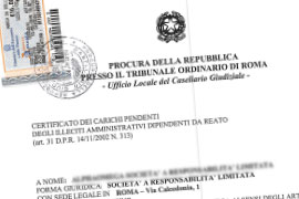 Certificato delle Sanzioni Amministrative